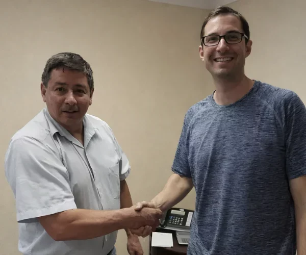 Josh Cohen closing with a happy homeowner